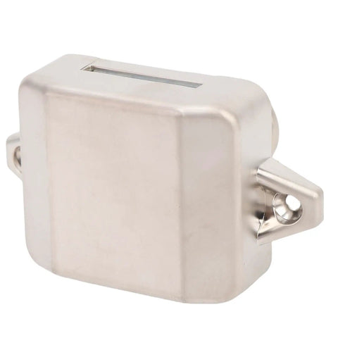 Push Button Cabinet Latch For RVs And Yachts, Zinc Alloy Cupboard Door Lock With Screws And Spare Cap, Pearl Nickel Finish