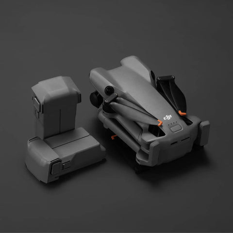 Intelligent Flight Battery Plus for Mini 5 Pro Delivers Up To 52 Minutes Of Flight Time with folded drone on dark surface