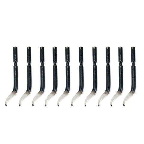 Beefed Up Deburring Blades Set 45 Degree Burr Remover Hand Tool For Holes Up To 1.5mm High Speed Steel 42mm Shaft 3mm Diameter Precision