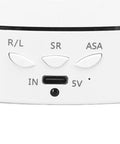 Close-up of buttons and USB port on Super Quiet 3 Speed Electric Rotating Turntable For Stunning Product Photos And Live Streaming.