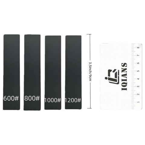 Image of 600#, 800#, 1000#, 1200# sanding files and a ruler from 15 Piece Must Have Basic Hobby Tool Kit For Model Building Gunpla And 3D Printing