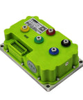 Heavy Duty Programmable Motor Controller For Electric Scooter And Motorcycle Boost Throttle Response With Easy Tune Options And Knockout Torque To Level Up Your Street Whip Setup, green casing with connection ports.
