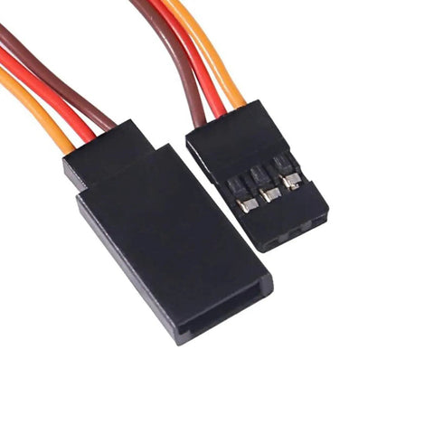 10 Pack Rock Solid 3Pin Servo Extension Cable Cords Male To Female Wires 10Cm 22Awg with connectors for RC hobby use.
