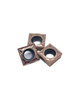 Heavy Duty Carbide External Turning Insert SCMT09T304 for stainless steel CNC lathe tools, three indexable inserts shown.
