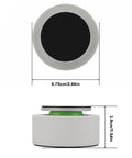 Top and side view of Anti Vibration Feet For 3D Printers Four Pack Shock Absorbing Pads dimensions labeled for size.