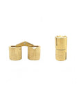 Gold Finish Hidden Barrel Hinge For Woodworking And Cabinets 180 Degree Pivot Inside Mount No Visible Exterior Plate 1 Pack