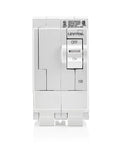 Front view of 125 Amp 2 Pole Plug On Standard Branch Circuit Breaker with Hydraulic Magnetic Trip for 120 to 240 Vac White Finish LB212.