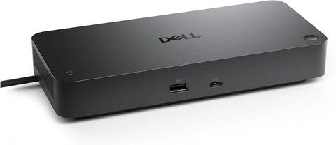 Turn Your Rig Into A Beast With This Thunderbolt 5 USB C Docking Station Bundle featuring a sleek black design and multiple ports.