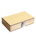 Dead Accurate Pro Grade Metric Gauge Block Set storage case, wooden design with metal latch for organizing 32 pcs.