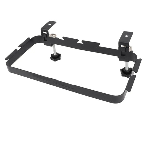 Heavy Duty Trash Bag Holder Rack With Adjustable Clamp Garbage Hook, carbon steel holder with clamps for kitchen drawers.