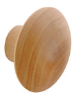 Bi Fold Door Pull Knob With Screw Hardwood For Solid Wood Doors Up To One And Three Eighths Inches Thick Natural Finish