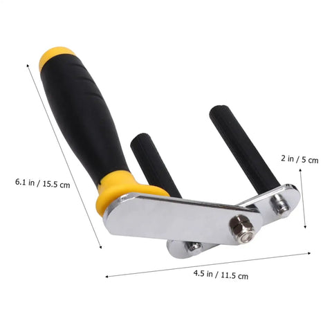 Heavy Duty Ceramic Tile Lifter And Gypsum Board Carrier featuring robust antislip clamps, 6.1x2x4.5 inches for easy glass transport.