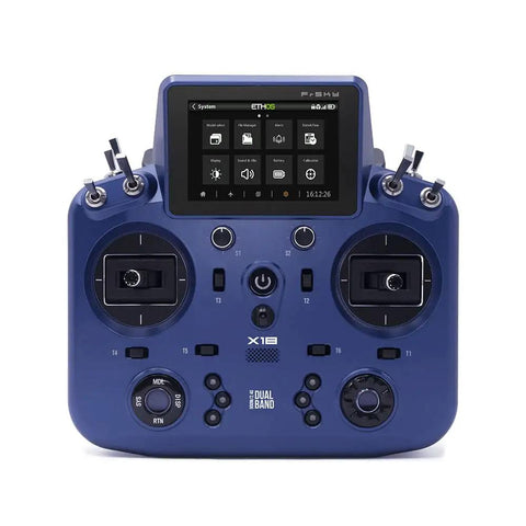Tandem X18 Radio Transmitter Dual Band 2.4GHz And 900MHz TD System with color touchscreen and metal Hall gimbals