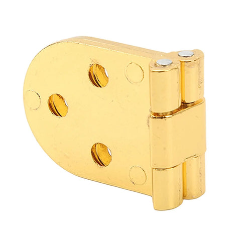 Set Of Four 180 Degree Flap Hinge 0.09 Inch Thick Zinc Alloy Heavy Duty Folding Flip Top Hinge for tables, gold finish.