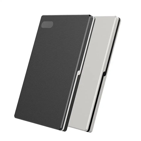 Sleek 2.5 Inch External Hard Drive Case With Usb 3.0 Sata Dock High Speed Ssd Hdd Enclosure Portable Abs Shell in black and white.