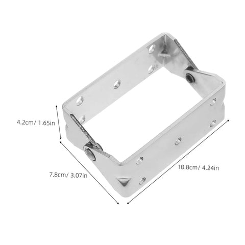 Ciieeo Heavy Duty Stainless Steel U Shaped Oven Door Hinge Industrial Replacement For Baking Equipment Kitchen Appliance Hardware Pivot Joints Durable And Strong, showing dimensions and design.