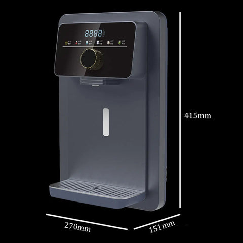 Wall Mounted Water Dispenser With Electronic Lock And Dual Temperature Control for office, dimensions 415mm x 270mm x 151mm