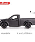 Licensed F150 One Thirty Six Scale Zinc Alloy Die Cast Pickup Truck Toy For Kids Toddlers Dope Pull Back Vehicle side view