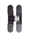 Top view of Chrome Adjustable Concealed Invisible Cabinet Hinge HES3D70 Dope Hidden Hardware with durable metal build.