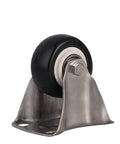 Low Noise 1.5-2 Inch Silent Caster Wheels With 304 Stainless Steel Frame Brake Option Super Smooth Glide Moisture Resistant Build