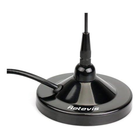 Dual Band Ham Radio Antenna For 144 To 430 MHz, 18.86 Inch, Low VSWR Under 1.5 with magnetic base, ready to roll model