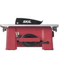Heavy Hitter 7 Inch Wet Tile Saw With Rust Proof Stainless Top, features red frame with area for cord storage.