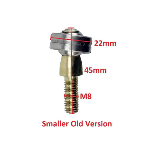 Side view of the Go Kart Ball Joint Knuckle Replacement for KT196 HS200 Coleman Go Kart with dimensions labeled.
