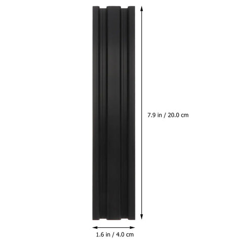 Two Pack Aluminum Extrusion Linear Rail With Black Anodized T Slot Profiles For CNC Machines And Precision 3D Printers, side view