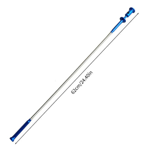 Extendable Magnetic Pickup Tool With Flexible Telescopic Pole And Bright LED Light For Easy Retrieval Of Small Parts Around The House Or Car, 62cm blue