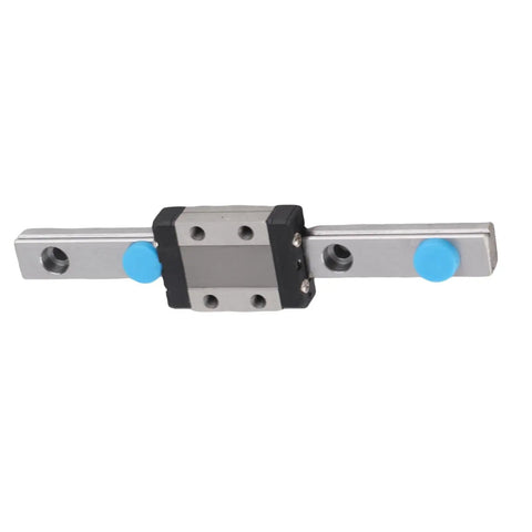 LML9B Miniature Linear Guide Rail 9mm Width with Slide Block, Compact Linear Motion Rail for Precision Equipment, front view