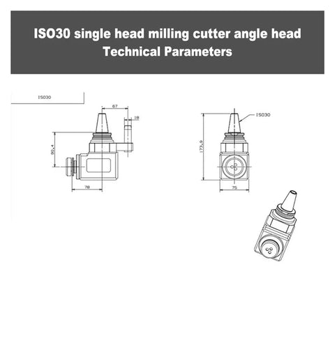 Rock Solid CNC Angle Head 90 Degree Tool Holder ISO30 Spindle Adapter With ER20 ER25 ER32 Collets For High Speed ATC Mill Upgrades And No Sweat Blade Saw Mounting For Pro Shop Projects