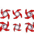 6 Piece Top Shelf Combined Spindle Shaper Heads For Knockout Finishes In Door Frame Molding And Heavy Wood Milling On Standard Moulder Machines With 35Mm Center Bore - red tempered steel bits