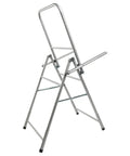 Lightweight Aluminum Archery Target Stand for Bag Targets and EVA Foam Targets, adjustable portable backstop, side view