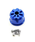 Tough As Nails Metal Differential Carrier For 1/10 Summit RC Crawler Upgrade Diff Case Replacement Housing Precision Machined Blue Anodized rig part with screws.