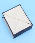 Straight Up The Best Hella Waterproof Oxford Cloth Storage Box For Clothing Organization Featuring 13 Grids To Keep Underwear Bras Socks And Tie Collections Nice And Tidy, displayed zipping open.
