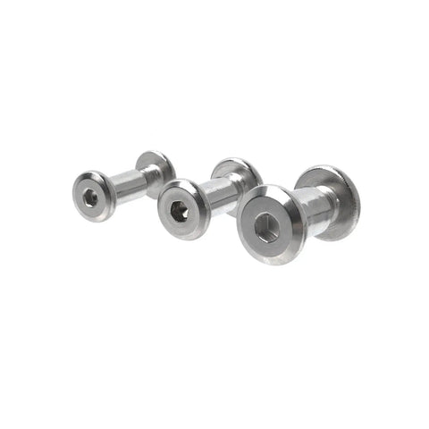 Solid Stainless Steel Binding Post Screw Kit Featuring M4 M5 M6 Metric Threads showing three sizes of screws for audio builds.