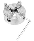 Heavy Duty 4 Jaw Lathe Chuck In Zinc Alloy For Mini Metal Lathes With M12x1 Threads And 0.5 To 2.6 Inch Range, showing detailed design.