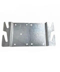 Heavy Duty Universal Bed Rail Hooks Lock Firm Headboard Connectors Knock Out The Squeak Mounts in zinc metal, sized 96 x 93 mm.