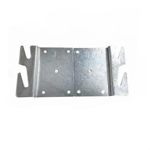 Heavy Duty Universal Bed Rail Hooks Lock Firm Headboard Connectors Knock Out The Squeak Mounts in zinc metal, sized 96 x 93 mm.