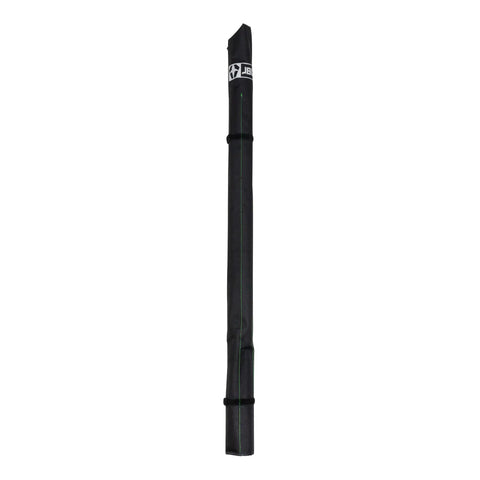 Shaka Black Carbon Polespear 7 Foot For Spearfishing Free Diving And Scuba Diving 3 Piece Carbon Fiber Pole With Aluminum Unions And Stainless Steel Head Break Away Tip Travel Case Included For Easy Portability in black travel case.