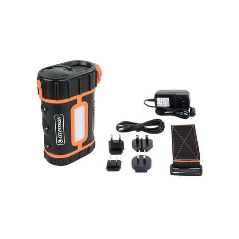 PowerTank Lithium Pro Telescope Battery Portable Go-To 12V Power Supply with 158.74Wh, adapters, and charger