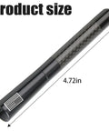 Short Car Antenna 4.7 Inch Carbon Fiber With American Flag Aluminum Design For AM FM Radio Reception Universal Replacement Antenna size
