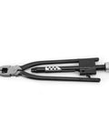 Heavy Duty Safety Wire Pliers for Aircraft and Machinery, Steel Alloy Lock Wire Twisting Tool, 270mm Black Silver Design