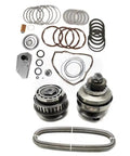 Nissan JF015E RE0F11A Transmission Master Rebuild Kit With Pulley And Belt 30 Teeth 30T 29T Set For Easy DIY Install Heavy Duty Gear Belt Upgrade For Nissan Transmissions, rebuild parts laid out
