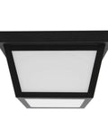 9 Inch Black LED Outdoor Ceiling Light With Frosted Lens, 3000K Warm White, 1000 Lumens, Wet Rated, weatherproof design