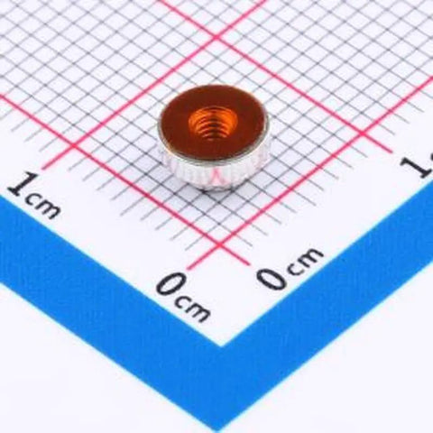 20 Piece Heavy Duty Surface Mount Round Nut Columns M2x1.5 PCB Connectors Tinned Copper Electronics Hardware shown on grid.