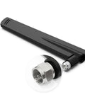 Indoor OmniDirectional Whip Antenna For Cell Signal Booster, FMale Connector, 50 Ohm Wideband, black adjustable mount