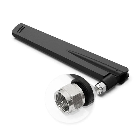 Indoor OmniDirectional Whip Antenna For Cell Signal Booster, FMale Connector, 50 Ohm Wideband, black adjustable mount