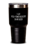 Dope Rocketry Tumbler 30 Oz Insulated Cup With Lid Black Stainless Steel Keeps Drinks Hot Or Cold, funny quote, front view