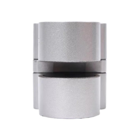Front view of compact Industrial Pneumatic Disc Brake CNC Tool With Self Resetting Disc Brake, one color finish, metallic appearance.